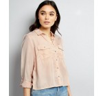 New Look: Chemise courte rose pâle à -40%