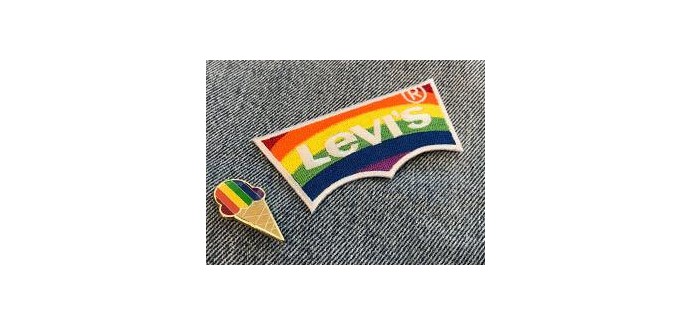 Levi's: 1 pin's ou 1 patch exclusif offert lors de l'achat d'un top ou bas Pride
