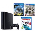 Fnac: Pack Console PS4 Pro 1 To + Horizon Zero Dawn + For Honor + Wipeout à 399,99€