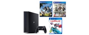 Fnac: Pack Console PS4 Pro 1 To + Horizon Zero Dawn + For Honor + Wipeout à 399,99€