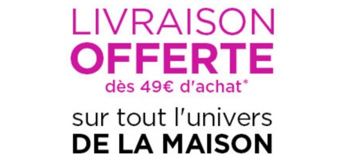 Truffaut: La livraison offerte dès 49€ d'achats dans l'univers de la maison