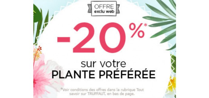 Truffaut: Profitez de 20% de remise sur votre plante préférée