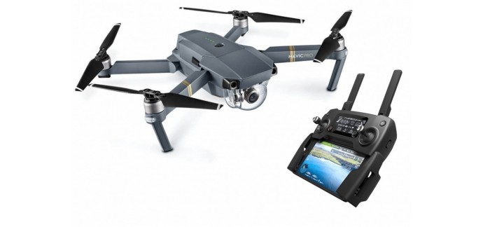 Amazon: Drone Quadricoptère DJI Mavic Pro avec caméra 4K + radiocommande à 799,99€