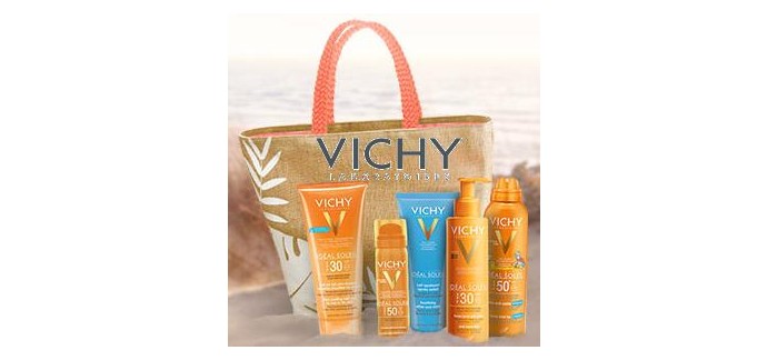 Vichy: Votre sac de plage offert pour 2 produits solaires Vichy achetés