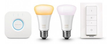 Amazon: Kit 2 ampoules Philips Hue White Ambiance + Pont + Télécommande à 89,90€