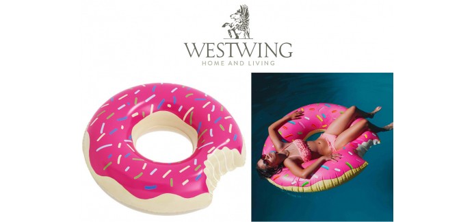 Westwing: Bouée donut géante 119cm de diamètre en soldes à 19€ au lieu de 50€