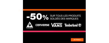 Courir: - 50% sur les produits soldés Converse, Vans, Timberland et le Coq Sportif