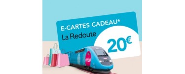 SNCF Connect: Réservez un billet OUIGO & tentez de gagner 20€ en E-Carte Cadeau LA REDOUTE
