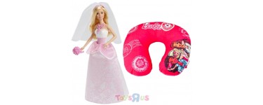 ToysRUs: 1 coussin de voyage Barbie offert dès 25€ d'achat de jouets Barbie