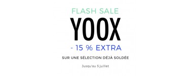 Yoox: -15% supplémentaires sur une sélection de vêtements homme et femme déjà soldés