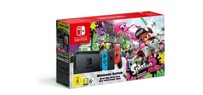 Auchan: Console Nintendo Switch + le jeu Splatoon 2 à 339€ au lieu de 379€