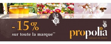 Monde Bio: -15% sur la marque Propolia