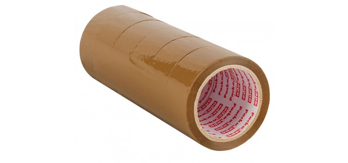 Amazon: 6 rouleaux de ruban adhésif d'emballage marron de 48 MM x 66 M à 8,28€
