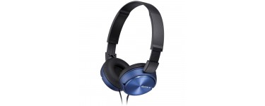 Amazon: Casque audio Pliable Sony MDR-ZX310B Bleu à 16,20€