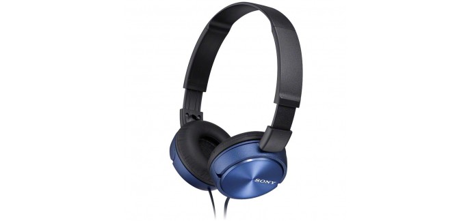 Amazon: Casque audio Pliable Sony MDR-ZX310B Bleu à 16,20€