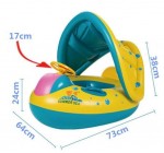 Cdiscount: Bouée gonflable pour bébé avec parasol à 15,99€ au lieu de 69,99€