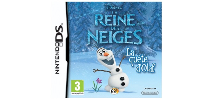 Amazon: Jeu Nintendo DS La Reine des Neiges - La Quête d'Olaf à 12€