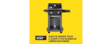 Darty: 200€ de remise immédiate sur les barbecues Weber