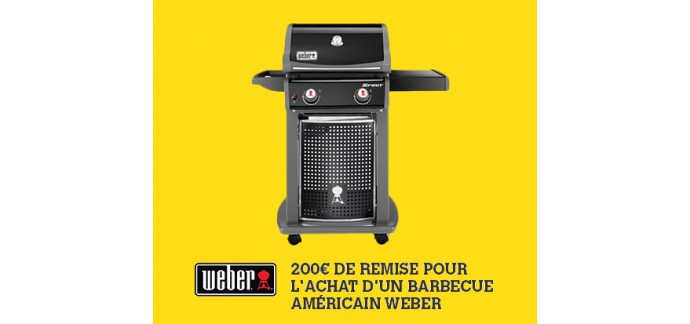 Darty: 200€ de remise immédiate sur les barbecues Weber