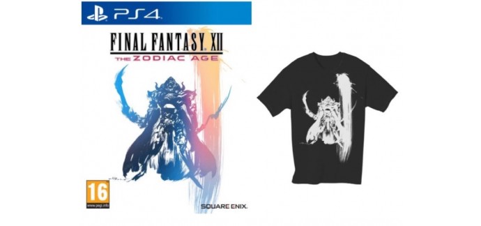 Fnac: Un t-shirt Final Fantasy offert pour l'achat du jeu FF XII The Zodiac Age PS4