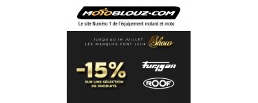 Motoblouz: 15% de rabais sur une sélection d'équipements des marques Furygan & Roof