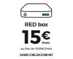 RED by SFR: Abonnement Internet RED Box Fibre à 22€/mois ou ADSL à 15€/mois sans engagement