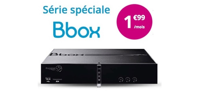 Bouygues Telecom: Offre internet Bbox Standard à 1,99€ par mois pendant un an au lieu de 19,99€