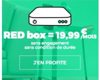 SFR: Abonnement internet RED Fibre par SFR à 19,99€ / mois sans condition de durée