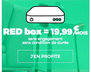 SFR: Abonnement internet RED Fibre par SFR à 19,99€ / mois sans condition de durée