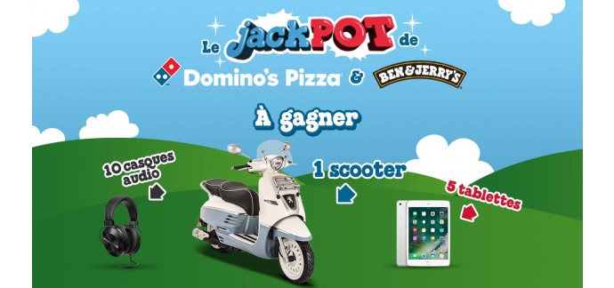 Domino's Pizza: 1 Scooter Django Evasion 125cm3, 5 tablettes, 10 casques audio à gagner
