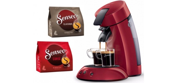 Senseo: 1 machine à café SENSEO achetée = 15 mois de café offert