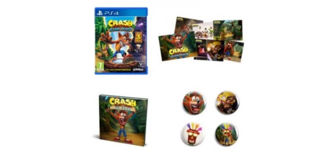 Fnac: Pack Fan exclusif Fnac Crash bandicoot N. Sane Trilogy sur PS4, Xbox One ou Nintendo Switch à 27,99€