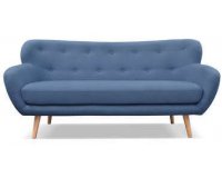 Conforama: Canapé fixe 3 places en tissu OSLO coloris bleu à 399,10€ au lieu de 566,50€