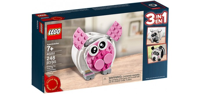 LEGO: La tirelire cochon offerte dès 55 € d'achats