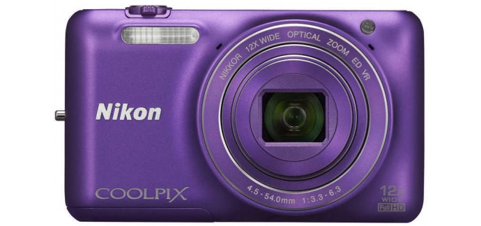 Conforama: Appareil photo numérique compact NIKON COOLPIX S6600 VIOLET à 97€