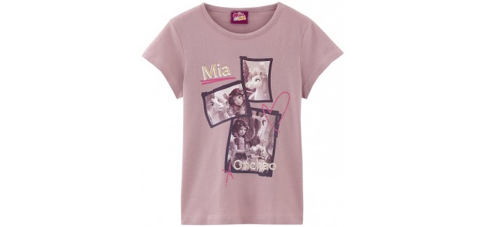 3 Suisses: Tee-shirt manches courtes fille Mia & Me à 4,47€ au lieu de 14,90€