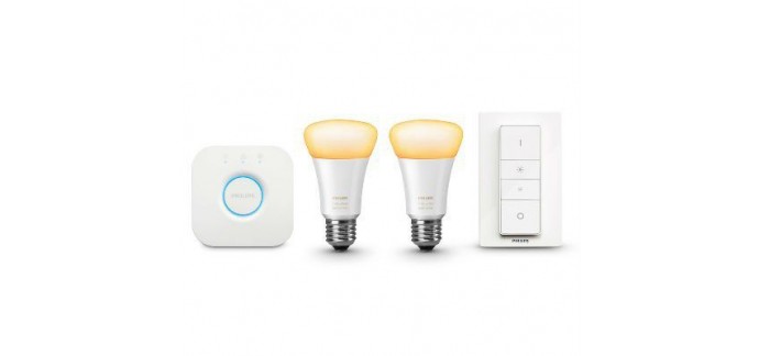 Darty: Ampoules connectées Philips Kit Hue White Ambian à 69€ (via ODR de 20€)