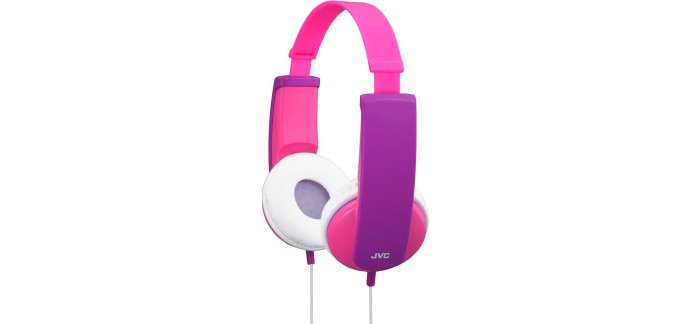 Amazon: Casque audio pour enfant JVC HA-KD5-P-E Tinyphones Rose/Violet à 12,99€