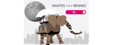 SNCF Connect: L'aller simple Nantes <=> Rennes en TER à 9€ sans restriction d'age ou d'horaire