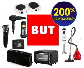 BUT: Sélection de produits jusqu'à 200% remboursés en 3 bons d'achat valable sans minimum