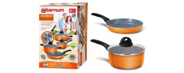 Auchan: Batterie de cuisine Induction BIALETTI Simplicity 8 pièces Orange à 49,90€