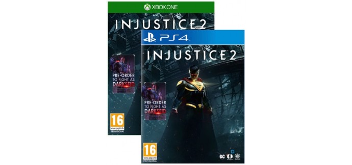 Auchan: Injustice 2 sur PS4 ou Xbox One à 44,99€