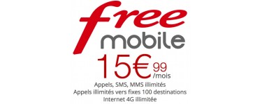 Free: [Abonnés Box] Forfait mobile Appels, SMS/MMS et Internet illimités à 15,99€/mois