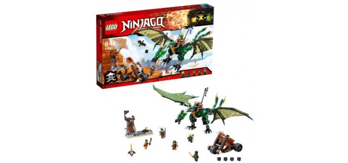 ToysRUs: Le dragon émeraude de Lloyd LEGO® NINJAGO - 70593 à 25€ au lieu de 49,99€
