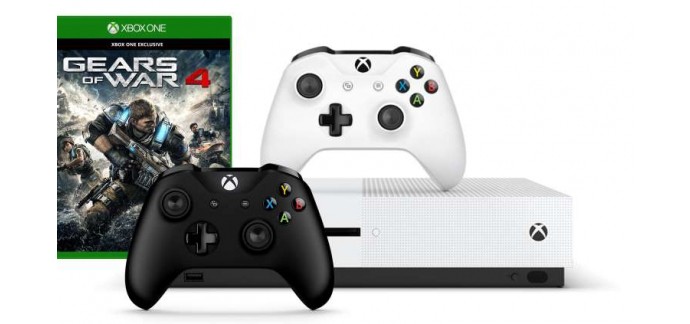 Microsoft: Pack Xbox One S 1To Gears of War 4 + 2ème manette à 279€ au lieu de 408,99€