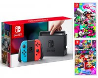 Boulanger: Pack Nintendo Switch + Splatoon 2 et Mario Kart 8 Deluxe à 394,99€