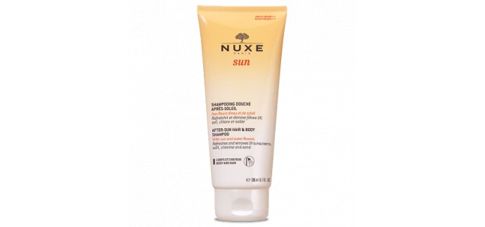 Nuxe: 1 Shampooing Douche NUXE Sun 200 ml offert dès 55€ d’achat