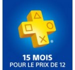 Playstation: Abonnement PlayStation Plus : 15 mois pour le prix de 12