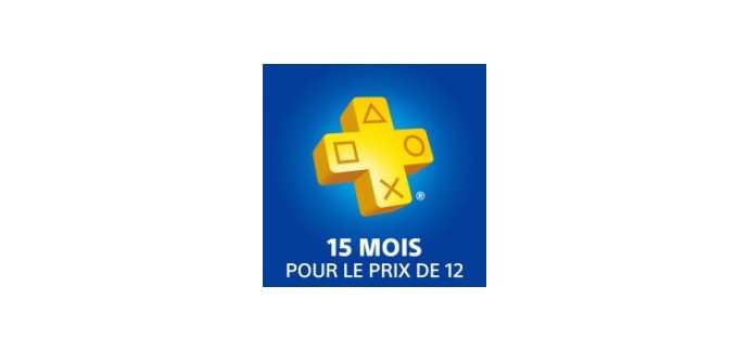 Playstation: Abonnement PlayStation Plus : 15 mois pour le prix de 12