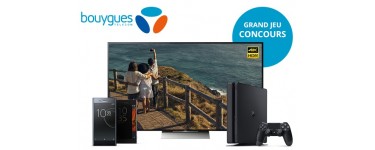 Bouygues Telecom: 1 TV Bravia 65", PS4 Pro et 2 smartphones Sony XPERIA XZ à gagner